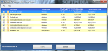 SysTools PST Locator screenshot 2
