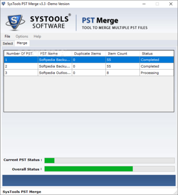 SysTools PST Merge screenshot 2