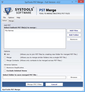 SysTools PST Merge screenshot 4