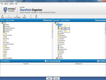 SysTools SharePoint Organiser screenshot