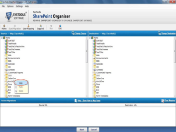 SysTools SharePoint Organiser screenshot 2