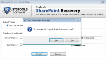 SysTools SharePoint Recovery screenshot 4