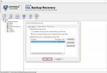 SysTools SQL Backup Recovery screenshot 3