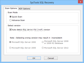 SysTools SQL Recovery screenshot 2