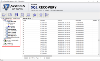 SysTools SQL Recovery screenshot 2