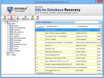 SysTools Sqlite Database Recovery screenshot 3
