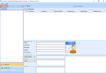 SysTools Thunderbird Address Book Converter screenshot 3