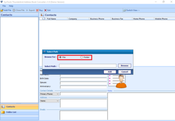 SysTools Thunderbird Address Book Converter screenshot 4