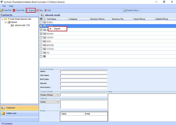 SysTools Thunderbird Address Book Converter screenshot 5