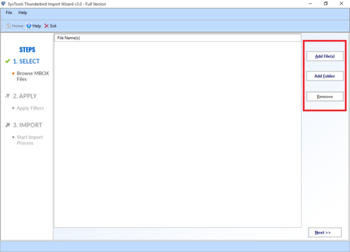 SysTools Thunderbird Import Wizard screenshot