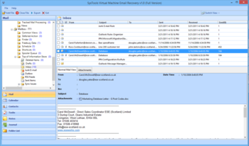 SysTools Virtual Machine Email Recovery screenshot 2