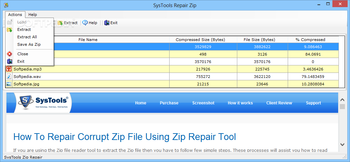 SysTools ZIP Repair screenshot 2