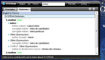SYSTRAN Translator and Dictionary screenshot 2