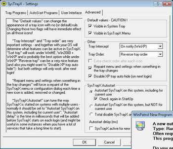 SysTrayX screenshot 4