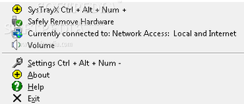 SysTrayX screenshot 5