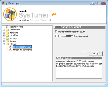 SysTuner Light screenshot