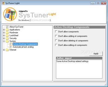 SysTuner Light screenshot 2