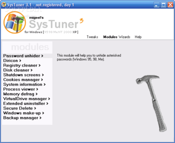 SysTuner screenshot 2