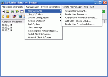 SysUtils LAN Administration System screenshot 2