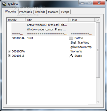 sysview screenshot