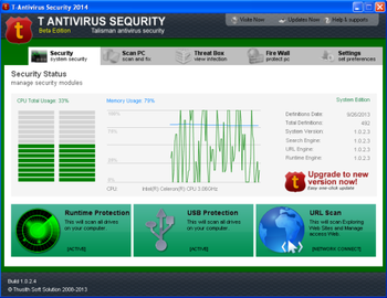 T Antivirus Security 2014 Beta screenshot