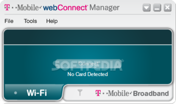 T-Mobile webConnect Manager screenshot