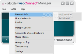 T-Mobile webConnect Manager screenshot 2