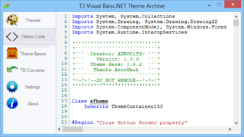 T3 Visual Basic.NET Theme Archive screenshot 2