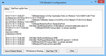 T38 Modem screenshot 2