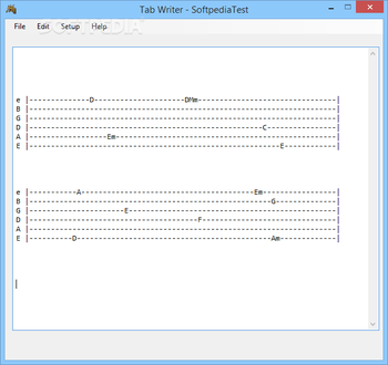 Tab Writer screenshot