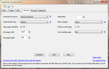 Table2CSS Converter screenshot 4