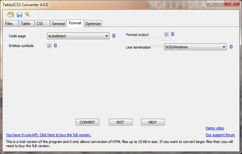 Table2CSS Converter screenshot 5