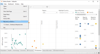 Tableau Reader screenshot 2