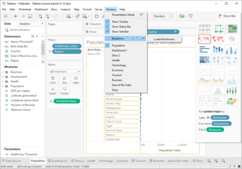 Tableau screenshot 16