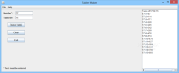 Tabler Maker screenshot
