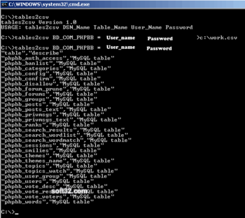 tables2csv screenshot 2