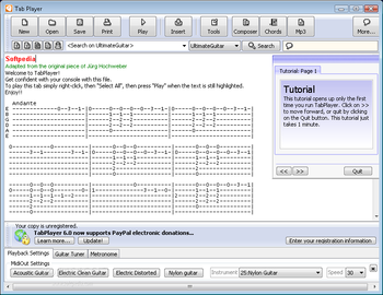 TabPlayer screenshot