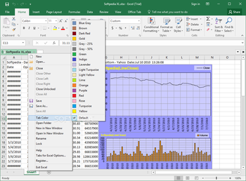 Tabs for Excel screenshot