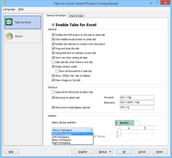 Tabs for Excel screenshot 2