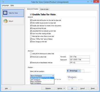 Tabs for Visio screenshot 2