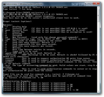 TACACS.net screenshot