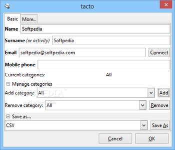 Tacto screenshot 2