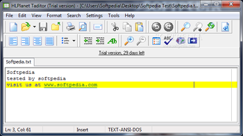 Taditor screenshot
