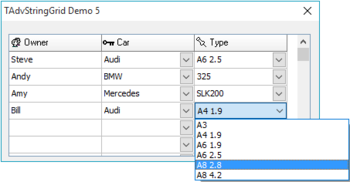 TAdvStringGrid screenshot 3