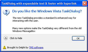 TAdvTaskDialog screenshot