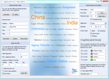 TagCloud for VCL screenshot
