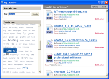 TagLauncher screenshot 2