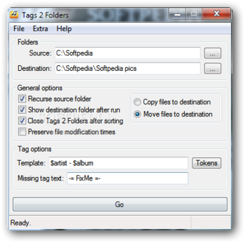 Tags 2 Folders screenshot