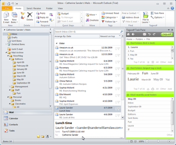 Tagwolf Email Filing Assistant for Outlook screenshot
