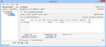 TakeStock screenshot